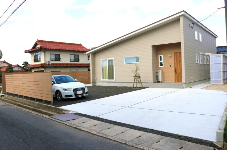 雲南市 駐車場拡張工事 外構施工事例