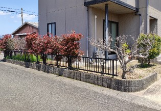 雲南市フェンスの外構リフォーム