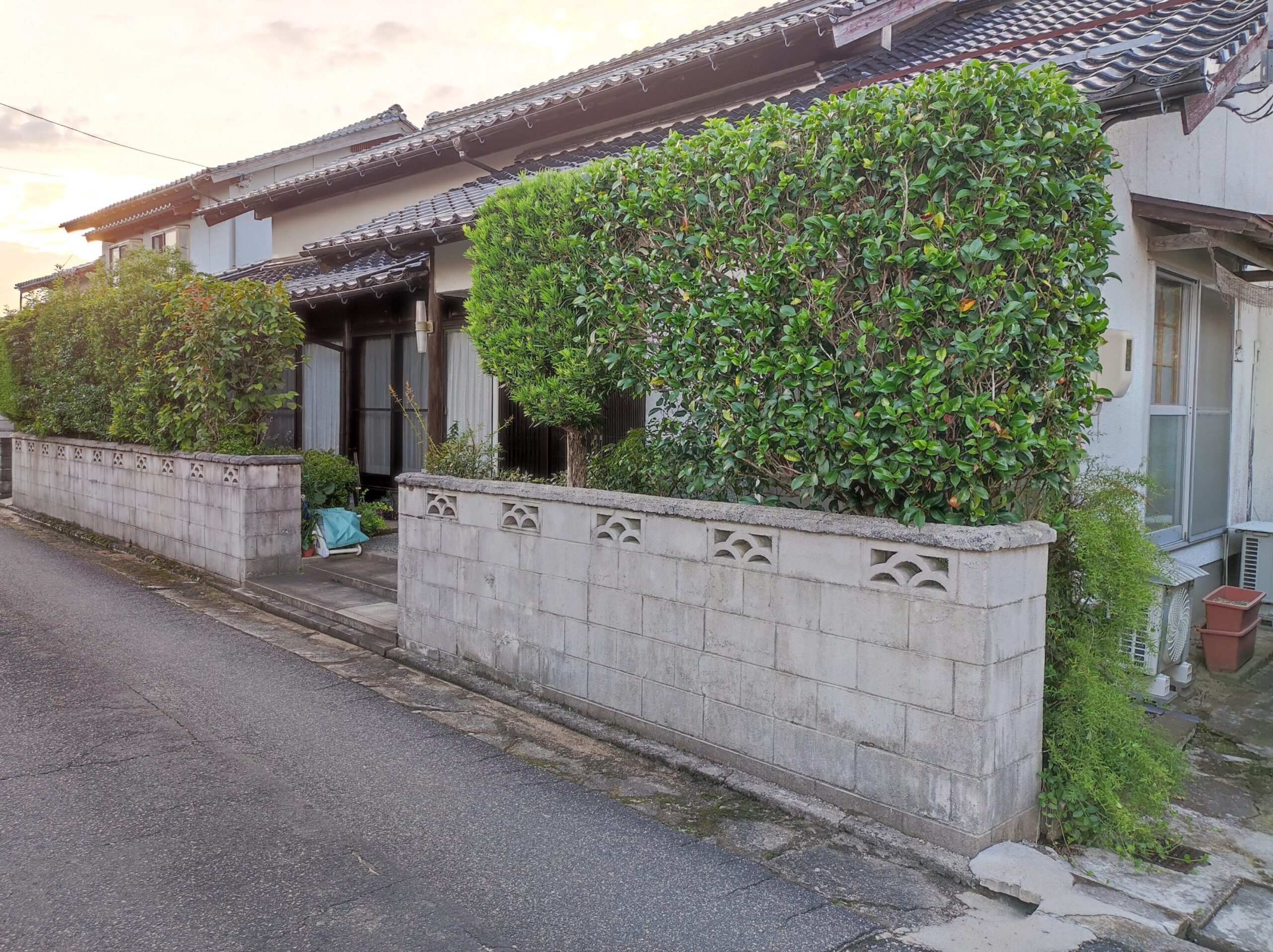 雲南市 外構リフォーム ひび割れた危険なブロック塀