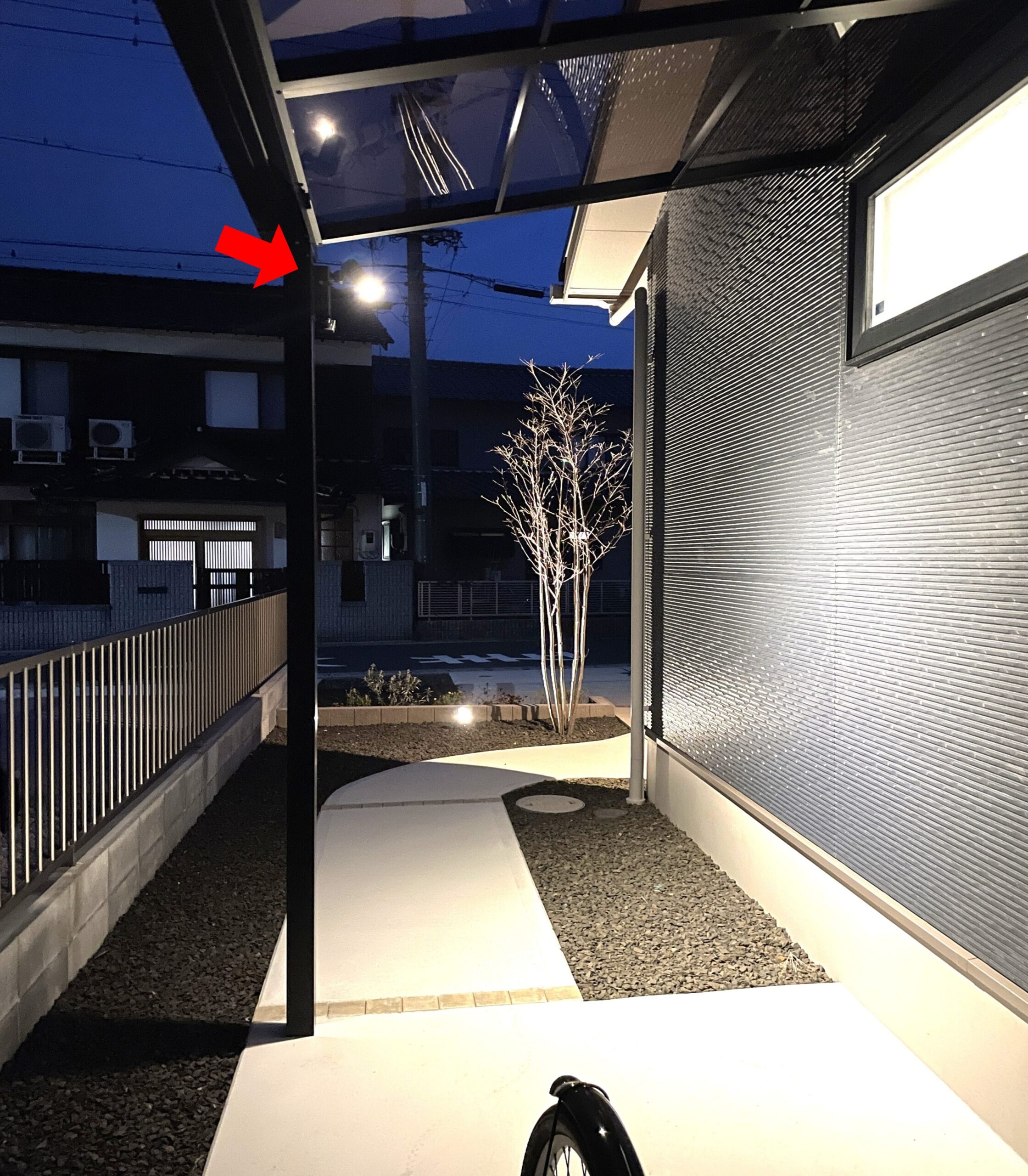 雲南市 自転車置き場設置工事 屋根付きサイクルポート